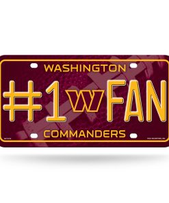 Washington Commanders #1 Fan License Plate