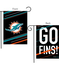 Miami Dolphins Slogan Double Sided Garden Flag