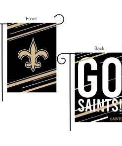 New Orleans Saints Slogan Double Sided Garden Flag