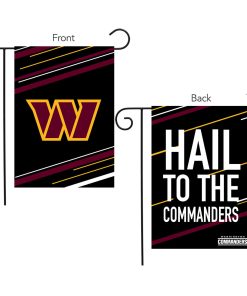 Washington Commanders Slogan Double Sided Garden Flag