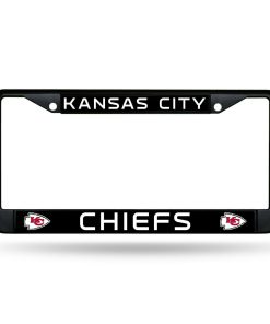 Kansas City Chiefs Black Chrome License Frame