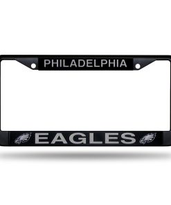Philadelphia Eagles Black Chrome License Plate Frame