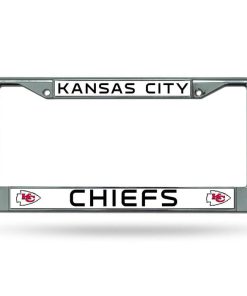 Kansas City Chiefs Chrome License Plate Frame