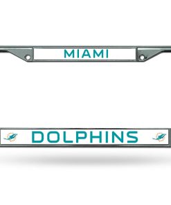 Miami Dolphins Chrome License Plate Frame