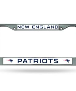 New England Patriots Chrome License Plate Frame