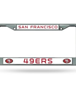 San Francisco 49ers Chrome License Plate Frame