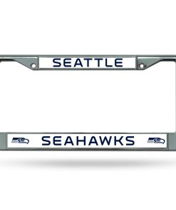 Seattle Seahawks Chrome License Plate Frame