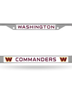 Washington Commanders Chrome License Plate Frame