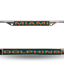 Miami Dolphins Laser Cut License Plate Frame