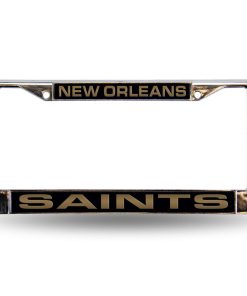 New Orleans Saints Laser Cut License Plate Frame