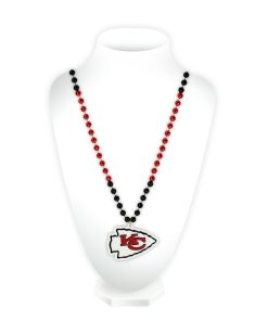 Kansas City Chiefs Sport Beads With Medallion