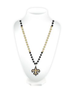 New Orleans Saints Sport Beads With Medallion
