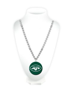 New York Jets Sport Beads With Medallion