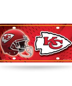 Kansas City Chiefs Metal Logo License Plate