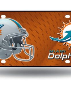 Miami Dolphins Metal Logo License Plate