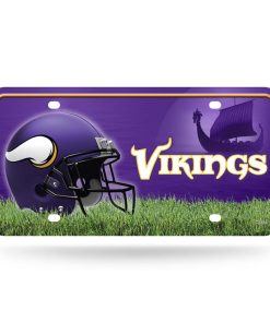 Minnesota Vikings Metal Logo License Plate