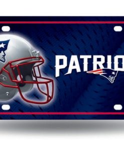 New England Patriots Metal Logo License Plate