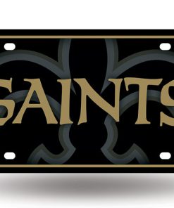 New Orleans Saints Metal Logo License Plate