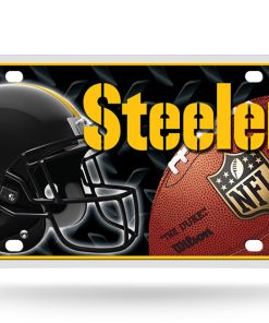 Pittsburgh Steelers Metal Logo License Plate