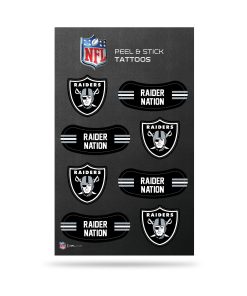 Las Vegas Raiders Peel N Stick Tattoos
