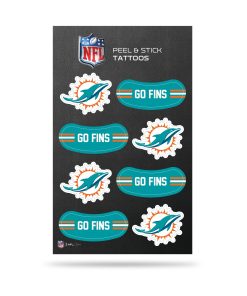Miami Dolphins Peel N Stick Tattoos