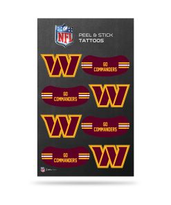 Washington Commanders Peel and Stick Tattoos