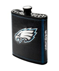 Philadelphia Eagles 7 oz Plastic Hip Flask with Logo Wrap