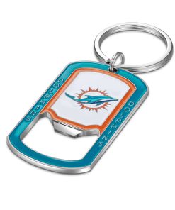 Miami Dolphins Full Color Bottle Opener Key Chain