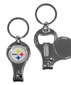 Pittsburgh Steelers Nail Clipper with Bottle Opener Key Chain