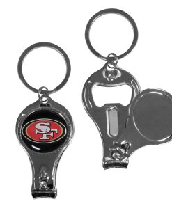 San Francisco 49ers Nail Clipper with Bottle Opener Key Chain