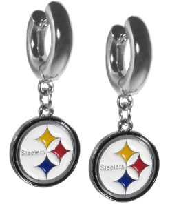 Pittsburgh Steelers Huggie Hoop Earrings