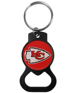 Kansas City Chiefs Bottle Opener Key Chain - Black