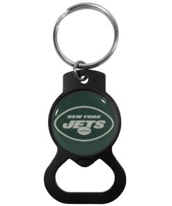 New York Jets Bottle Opener Key Chain - Black