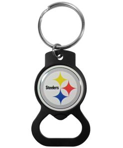 Pittsburgh Steelers Bottle Opener Key Chain - Black