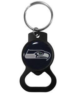 Seattle Seahawks Bottle Opener Key Chain - Black