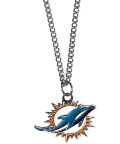 Miami Dolphins 22 Chain Logo Necklace