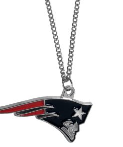 New England Patriots 22 Chain Logo Necklace