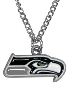 Seattle Seahawks 22 Chain Logo Necklace