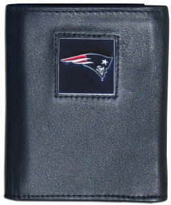 New England Patriots Fine Grain Leather Wallet