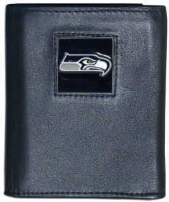 Seattle Seahawks Fine Grain Leather Wallet