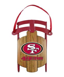 San Francisco 49ers Metal Sled Ornament