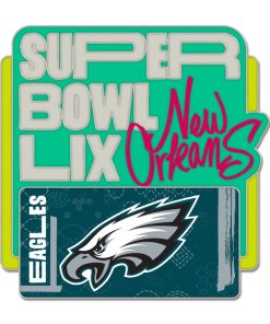 Philadelphia Eagles Super Bowl LIX Pin w/ Hard Insert - Participant