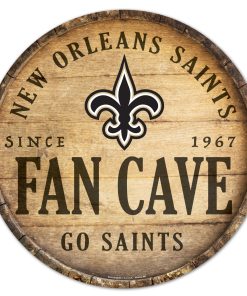 New Orleans Saints 14 Fan Cave Barrel Sign