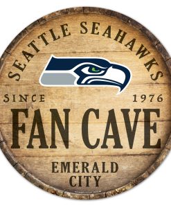 Seattle Seahawks 14 Fan Cave Barrel Sign