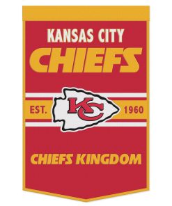 Kansas City Chiefs 24 x 38 Primary Wool Banner