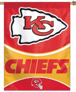 Kansas City Chiefs 27 X 37 Vertical Flag