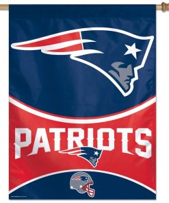 New England Patriots 27 X 37 Vertical Flag