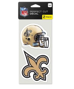 New Orleans Saints 2 Pk Color Decal Set