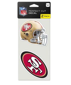 San Francisco 49ers 2 Pk Color Decal Set
