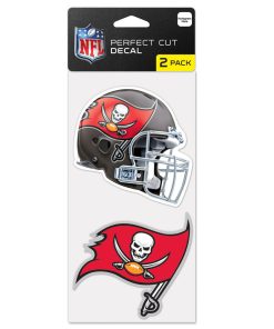Tampa Bay Buccaneers 2 Pk Color Decal Set